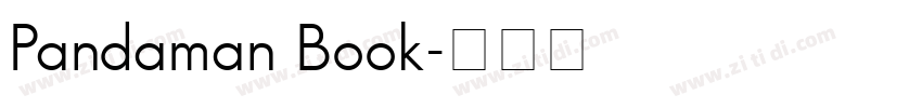 Pandaman Book字体转换